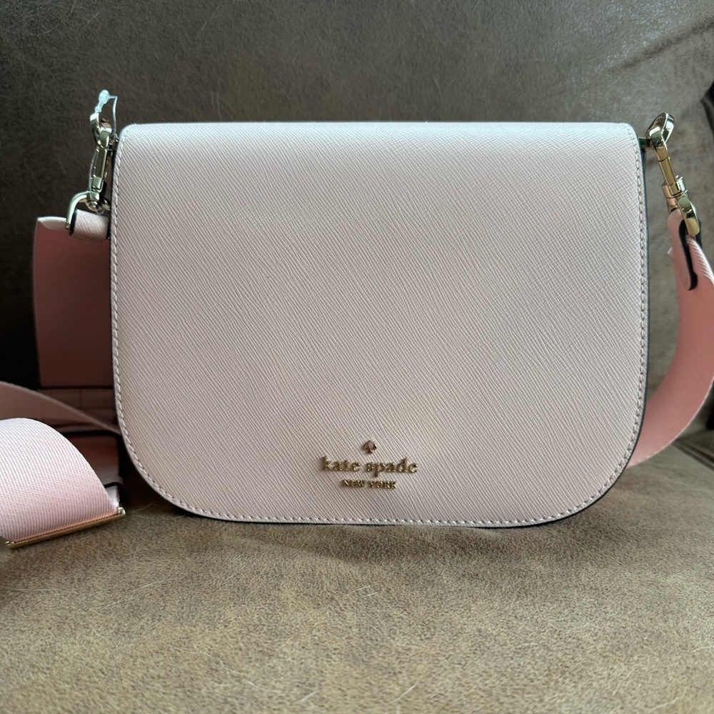 KC438 Kate Spade Madison Saddle Bag NWT and Matching card case